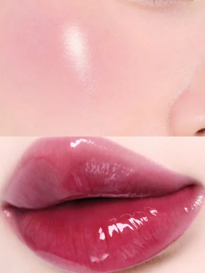 Набор: Оттеночное желе для губ и щёк + брелок fwee Lip&Cheek Glowy Jelly Pot JR03 Cherryppo Keyring Set