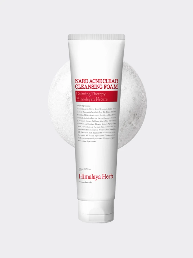 Противовоспалительная пенка для умывания с кислотами NARD ACNE Clear Cleansing Foam