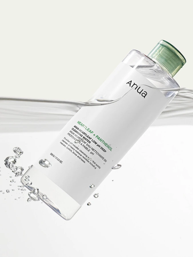 Обновлённая очищающая вода для снятия макияжа с экстрактом хауттюйнии ANUA HeartLeaf Low PH Deep Cleansing Water Обновлённая очищающая вода для снятия макияжа с экстрактом хауттюйнии ANUA HeartLeaf Low PH Deep Cleansing Water