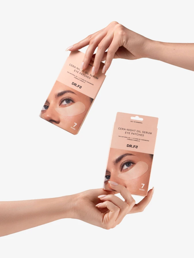 Ночные разглаживающие патчи для век DR.F5 Cera-night Oil Serum Eye Patches