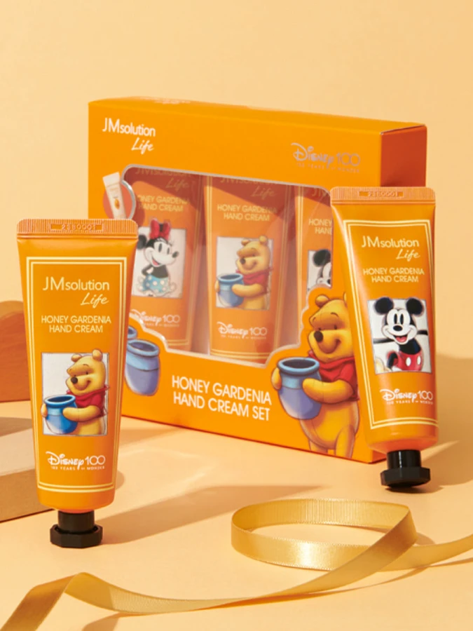 Подарочный набор кремов для рук с ароматом мёда и гардении JMSolution Life Honey Gardenia Hand Cream Set Disney