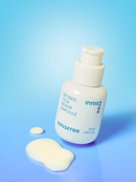 Подарочный набор для ухода за кожей с экстрактом центеллы и ретинолом Innisfree Retinol Cica Repair Ampoule Set