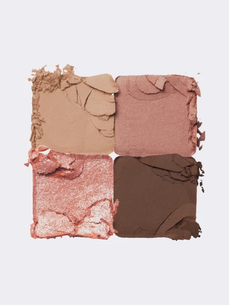 Мини-палетка теней в тёплых розовых оттенках rom&nd Better Than Eyes 01 Dry Mango Tulip