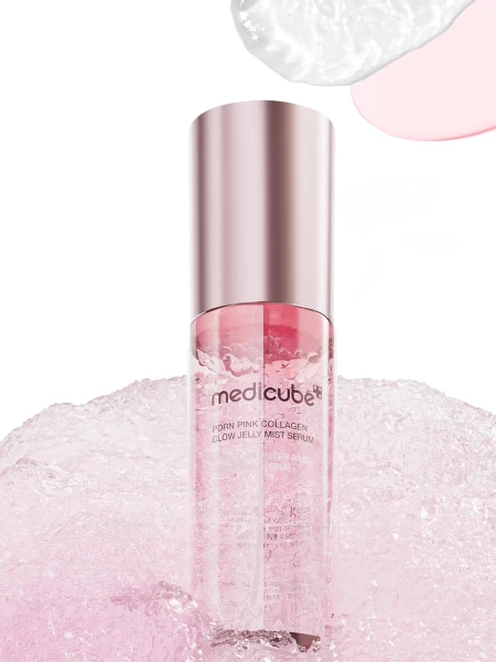 Укрепляющий спрей-сыворотка для лица с ПДРН и коллагеном Medicube PDRN Pink Collagen Glow Jelly Mist Serum