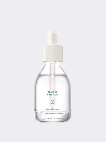Противовоспалительное масло для лица с чайным деревом Aromatica Tea Tree Green Oil  Противовоспалительное масло для лица с чайным деревом Aromatica Tea Tree Green Oil