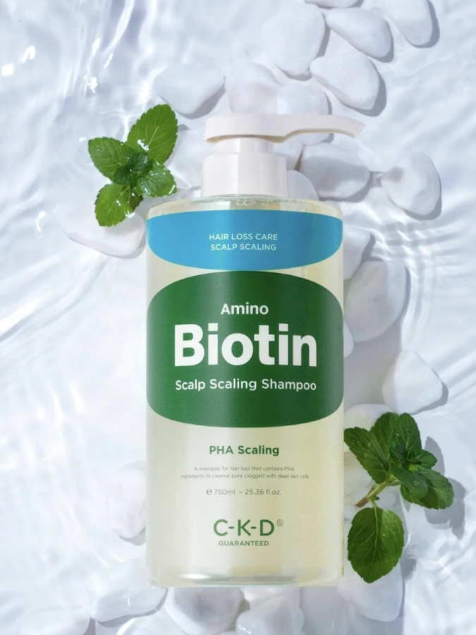 Глубокоочищающий шампунь с биотином CKD Amino Biotin Scalp Scaling Shampoo