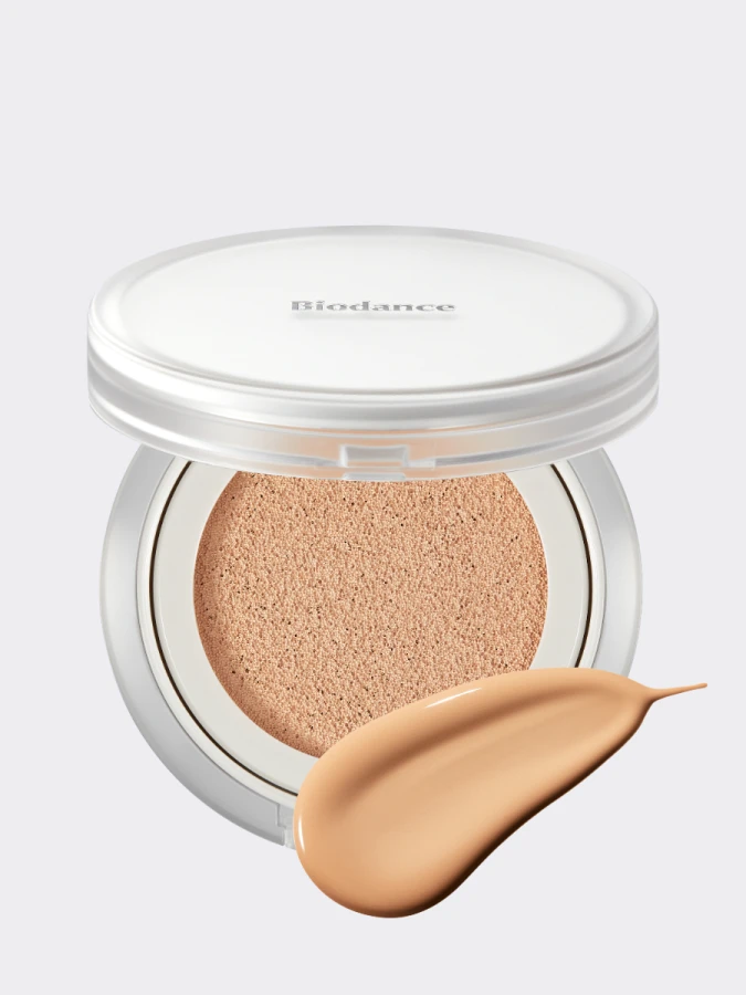 Тональный кушон с нейтральным финишем Biodance Radiant Pure Essence Cushion 23N SPF30+ PA++