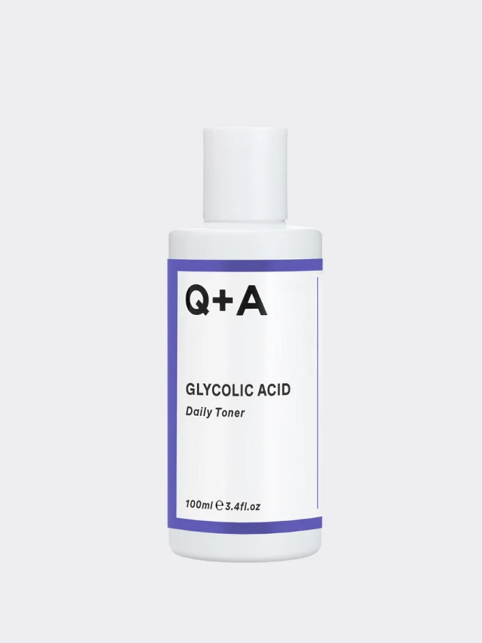 Отшелушивающий тонер для лица с гликолевой кислотой Q+A Glycolic Acid Daily Toner