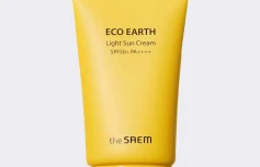 Лёгкий солнцезащитный крем The Saem Eco Earth Light Sun Cream SPF 50+ PA++++