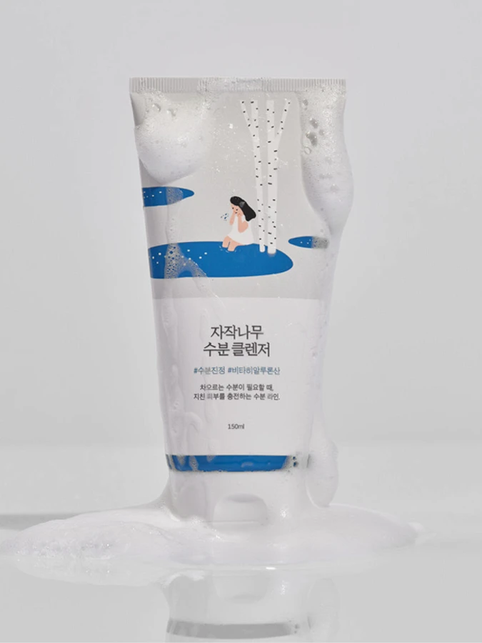 Деликатный гель для умывания с берёзовым соком Round Lab Birch Juice Moisturizing Cleanser