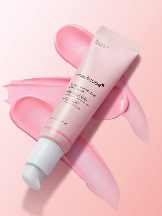 Восстанавливающий крем для век с пептидами и ПДРН Medicube PDRN Pink Peptide Eye Cream