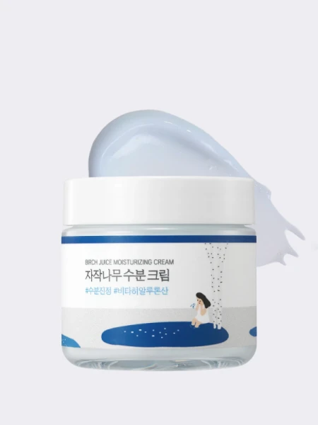 Успокаивающий крем для лица с берёзовым соком Round Lab Birch Juice Moisturizing Cream