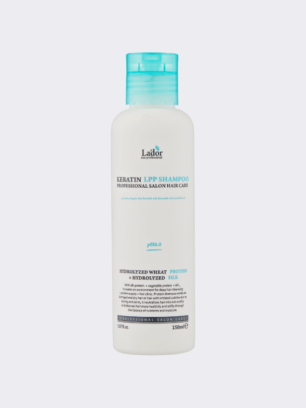 Питательный кератиновый бесщелочной шампунь La'dor pH6.0 Keratin LPP ...