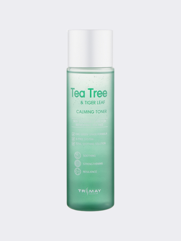 Тонер с чайным деревом. Тонер trimay Tea Tree. Trimay Tea Tree Tiger Leaf Calming Toner. Успокаивающий тонер Tea Tree & Tiger Leaf 210 мл. Trimay. Trimay тонер успокаивающий с чайным деревом и центеллой.