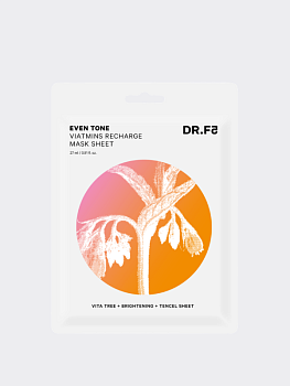 Витализирующая тканевая маска для выравнивания тона и сияния DR.F5 Even Tone Vitamins Recharge Mask Sheet