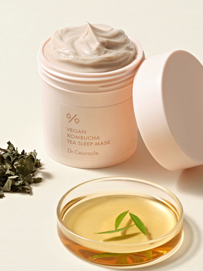 Питательная ночная маска с экстрактом комбучи Dr.Ceuracle Vegan Kombucha Tea Sleep Mask