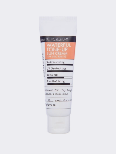 Солнцезащитный крем с экстрактом облепихи MAXI Derma Factory Waterful Tone-Up Sun Cream SPF 50+ PA+++ Солнцезащитный крем с экстрактом облепихи MAXI Derma Factory Waterful Tone-Up Sun Cream SPF 50+ PA+++