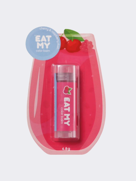 Оттеночный бальзам для губ "Вишнево-малиновый слаш" EAT MY Color Balm Cherry & Raspberry Slushie