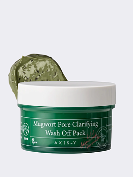 Очищающая глиняная маска для лица с полынью AXIS-Y Mugwort Pore Clarifying Wash Off Pack