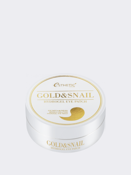 Гидрогелевые патчи для век с золотом и улиточным муцином ESTHETIC HOUSE Gold&Snail Hydrogel Eye Patch