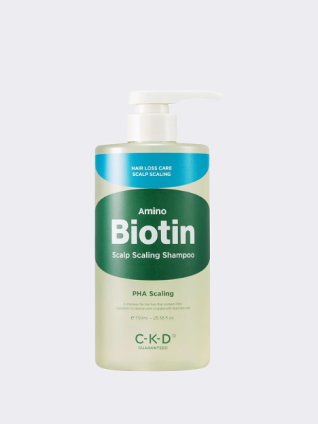 Глубокоочищающий шампунь с биотином CKD Amino Biotin Scalp Scaling Shampoo