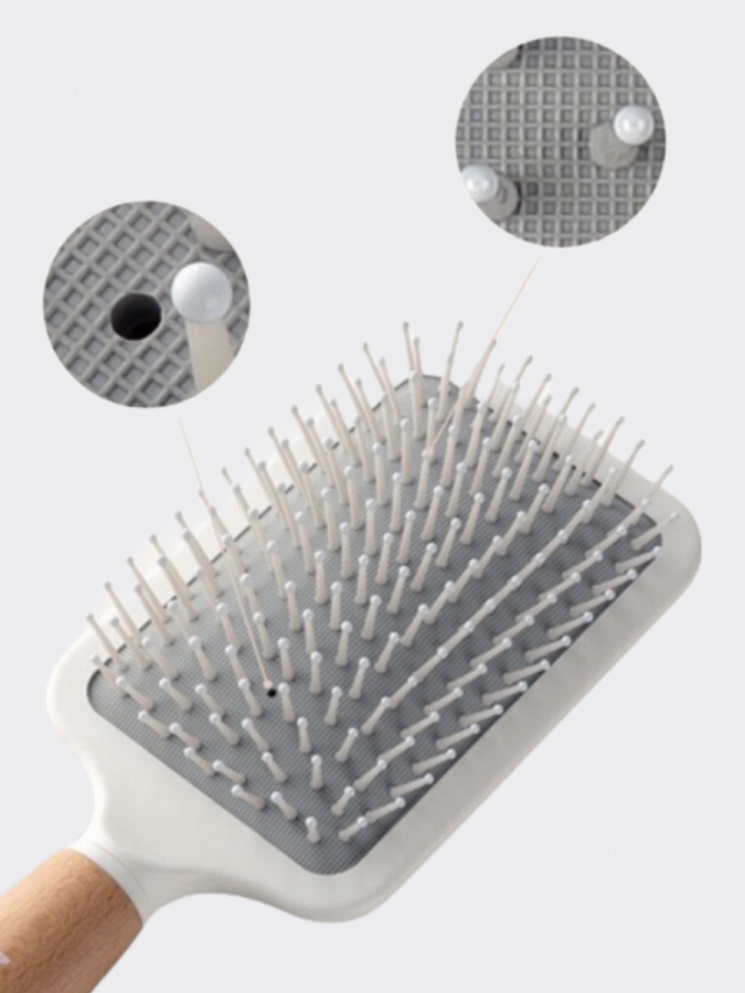 Деревянная массажная расчёска для волос Masil Wooden Paddle Brush