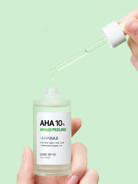 Отшелушивающая амино-сыворотка с комплексом кислот Some By Mi AHA 10% Amino Peeling Ampoule Отшелушивающая амино-сыворотка с комплексом кислот Some By Mi AHA 10% Amino Peeling Ampoule