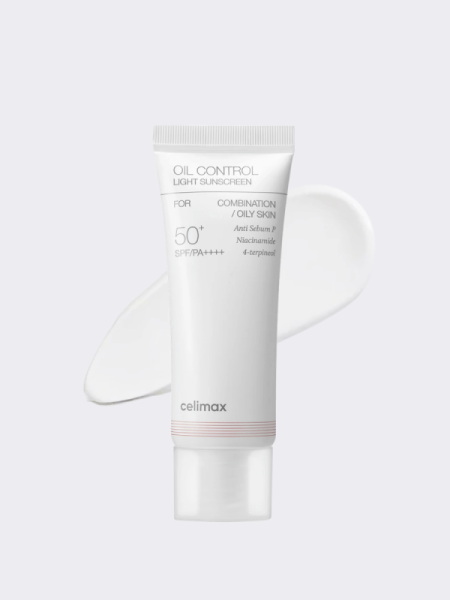 Лёгкий солнцезащитный крем для лица Celimax Oil Control Light Sunscreen SPF50+PA++++