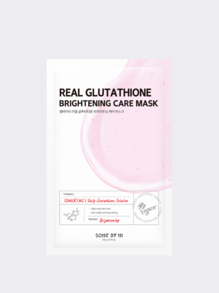 Тканевая маска для сияния кожи с глутатионом Some By Mi Glutathione Brightening Care Mask Тканевая маска для сияния кожи с глутатионом Some By Mi Glutathione Brightening Care Mask