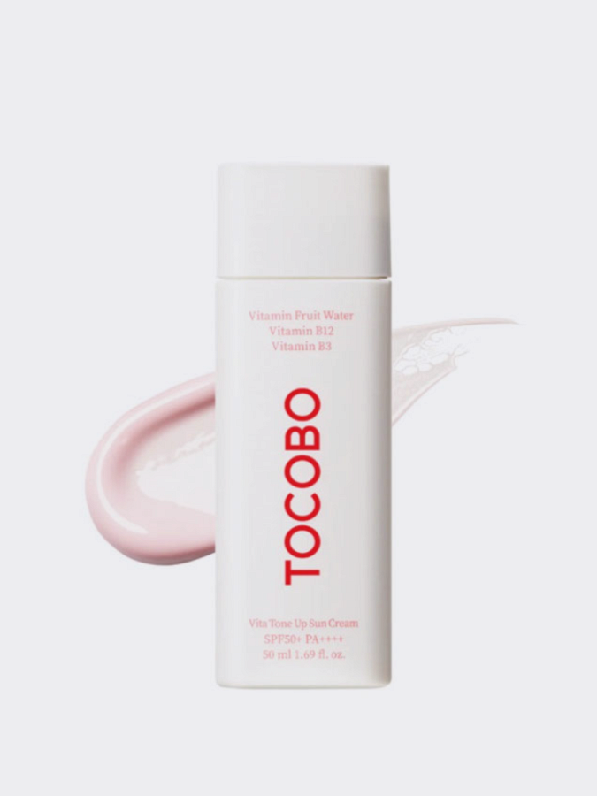 Солнцезащитный крем с комплексом витаминов TOCOBO VIta Tone Up Sun Cream SPF50+ PA++++