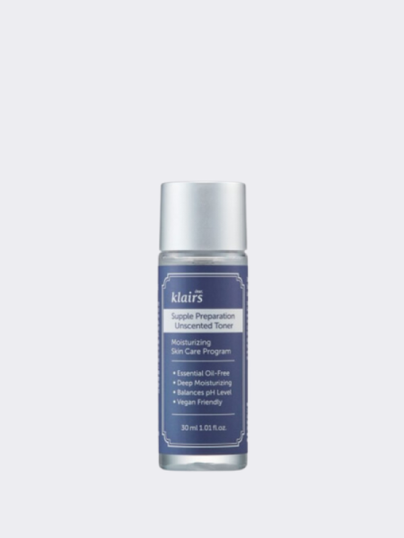 МИНИ Увлажняющий тонер без масел и отдушек Dear, Klairs Supple Preparation Unscented Toner МИНИ Увлажняющий тонер без масел и отдушек Dear, Klairs Supple Preparation Unscented Toner