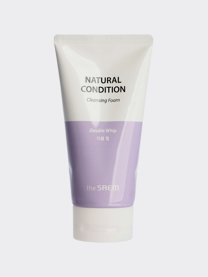 Пенка для деликатного очищения The Saem Natural Condition Cleansing Foam Double Whip