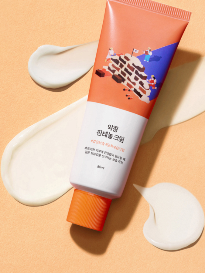 Укрепляющий крем для лица с экстрактом черной сои и пантенолом Round Lab  Soybean Panthenol Cream