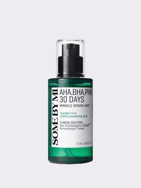 Облегчённая кислотная сыворотка Some By Mi AHA BHA PHA 30 Days Miracle Serum Light Облегчённая кислотная сыворотка Some By Mi AHA BHA PHA 30 Days Miracle Serum Light