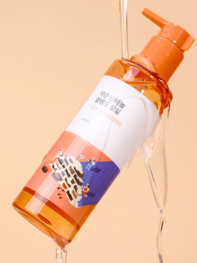 Мягкое гидрофильное масло с экстрактом черной сои и пантенолом Round Lab Soybean Panthenol Cleansing Oil