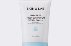 Увлажняющий солнцезащитный крем с гиалуроновой кислотой SKIN&LAB Hybarrier Fresh Sun Lotion SFP50+ PA++++