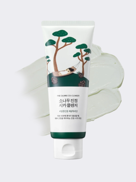 Противовоспалительная пенка для умывания с экстрактом сосны и центеллы Round Lab Pine Calming Cica Cleanser