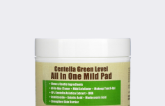 Увлажняющие отшелушивающие пэды с центеллой PURITO Centella Green Level All In One Mild Pad