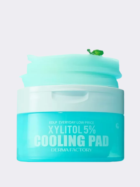 Охлаждающие тонер-диски с ксилитолом Derma Factory Xylitol 5% Cooling Pad