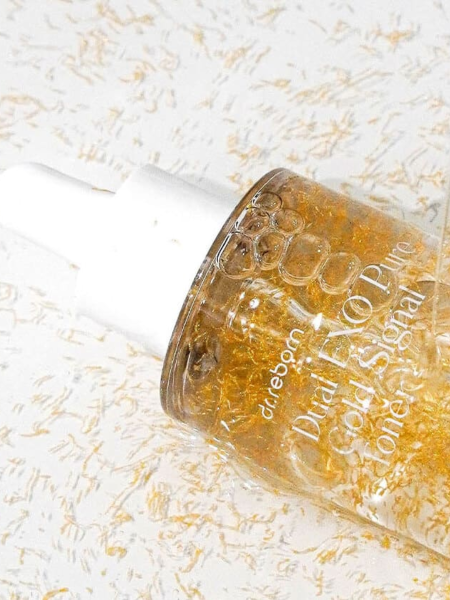 Питательный тонер с двойными экзосомами и золотом DR.REBORN Dual Exo Pure Gold Signal Toner