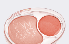 Двойные мягкие румяна с муссовой текстурой fwee Mellow Dual Blush CR02 Baby Smile