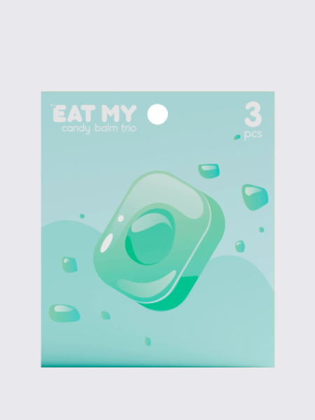 Набор бальзамов для губ "Мятные леденцы" EAT MY BALM Candy Balm Trio