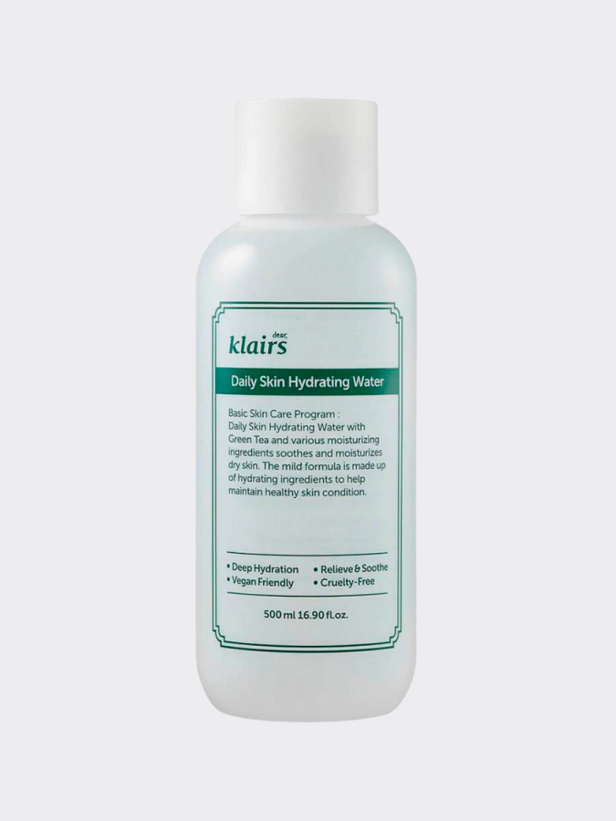 Легкий увлажняющий тонер Dear, Klairs Daily Skin Hydrating Water 500мл