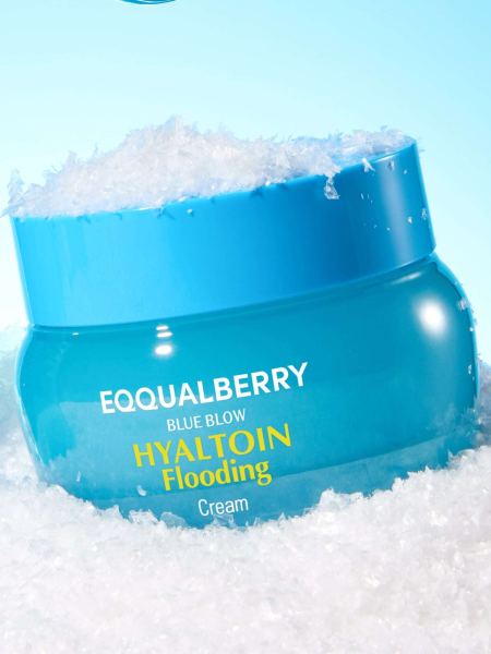 Увлажняющий крем для лица с гиалуроновой кислотой и эктоином EQQUALBERRY Hyaltoin Flooding Cream
