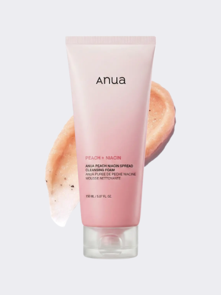 Очищающая пенка для умывания с экстрактом персика ANUA Peach Niacin Spread Cleansing Foam