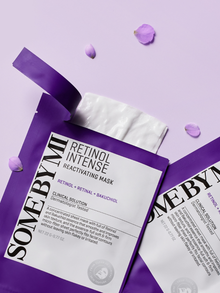 Разглаживающая тканевая маска для лица с ретинолом Some By Mi Retinol Intense Reactivating Mask