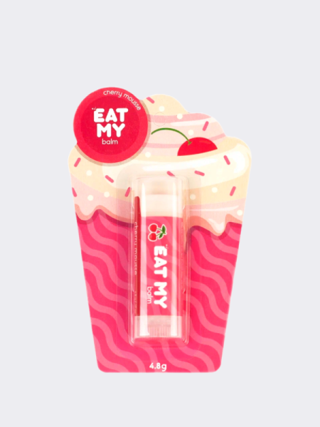 Бальзам для губ с ароматом вишнёвого мусса  EAT MY BALM Cherry Mousse