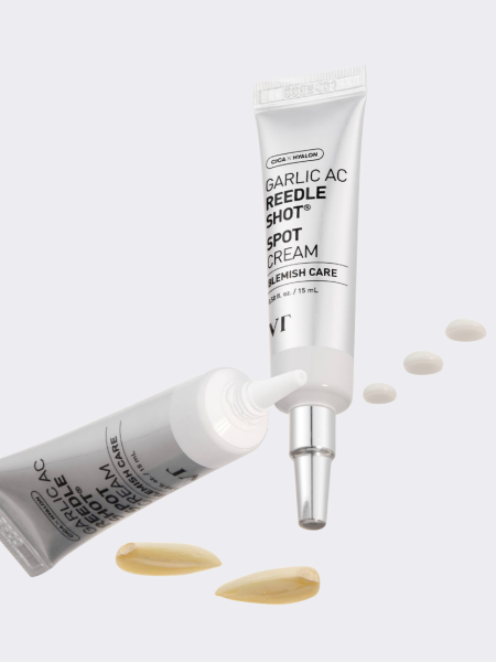 Точечный крем против воспалений с экстрактом чеснока и спикулами VT Garlic AC Reedle Shot Spot Cream