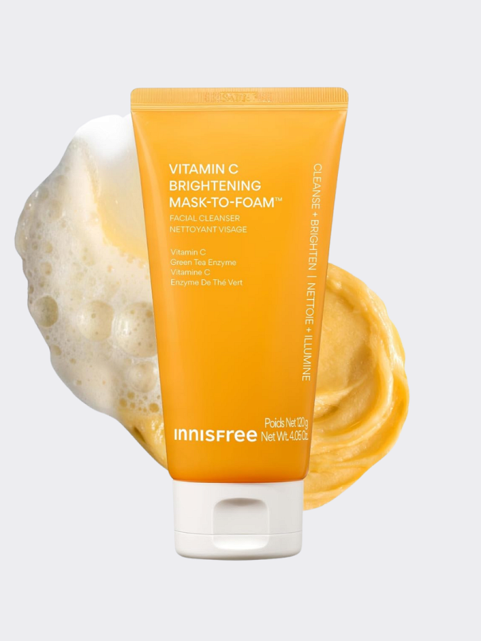 Обновляющая маска-пенка с витамином С innisfree Vitamin C Mask-To-Foam Facial Cleanser
