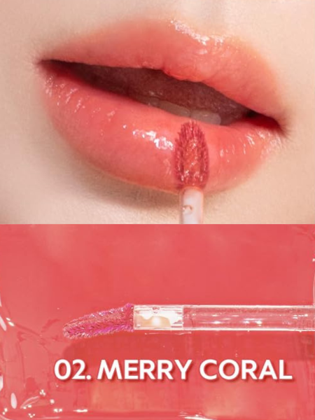 Глянцевый тинт для губ TIRTIR Waterism Glow Tint 02 Merry Coral Глянцевый тинт для губ TIRTIR Waterism Glow Tint 02 Merry Coral